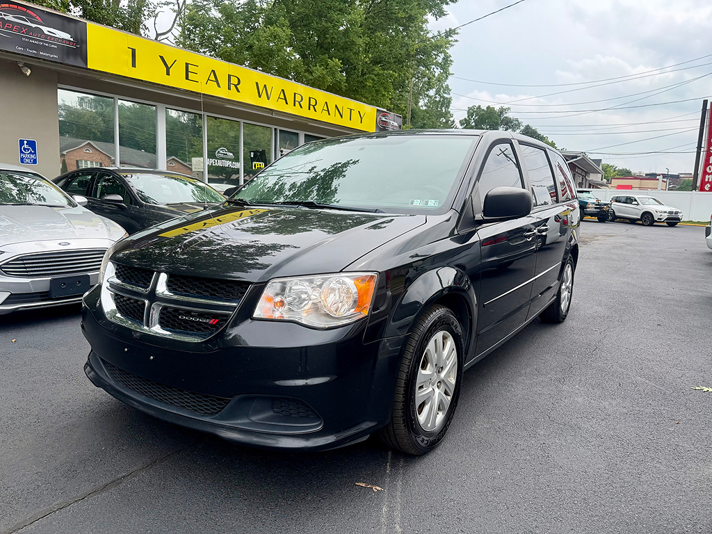 Black 2016 Dodge Grand Caravan Minivan Front-Wheel Drive Automatic